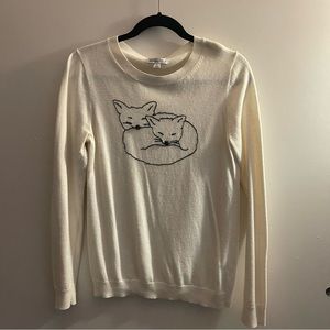 J Crew Cuddly Fox Sweater S